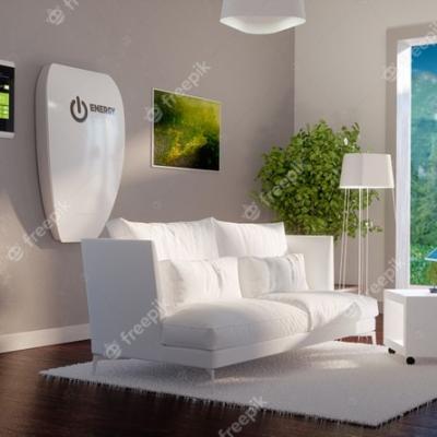 Rendering 3d Nowoczesnego Wnetrza Domu Z Niezaleznym Systemem Akumulatorow 533392 494